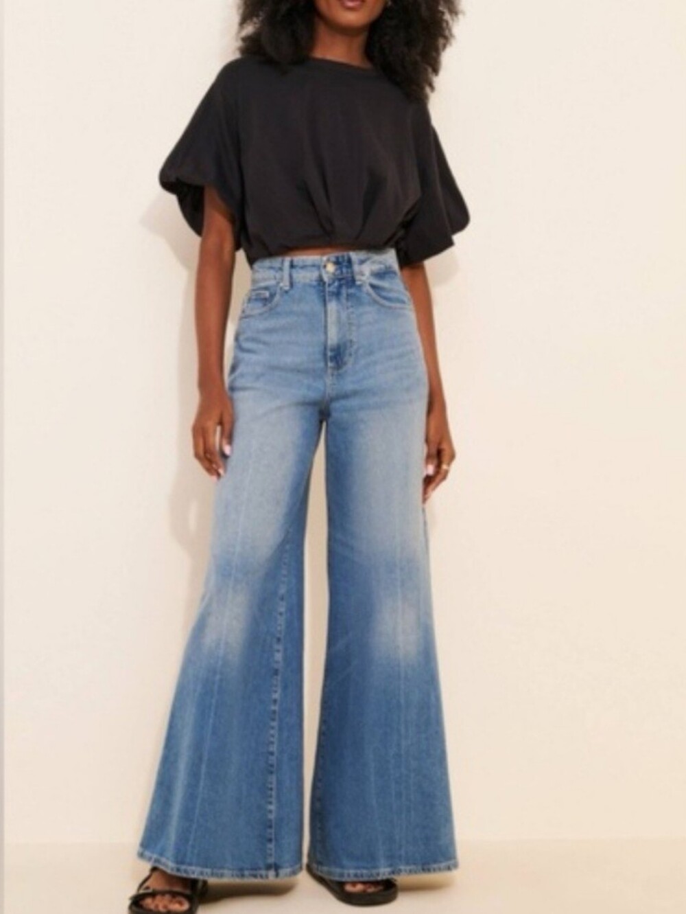 NWT DL1961 Lucila Ultra Wide Leg Jeans